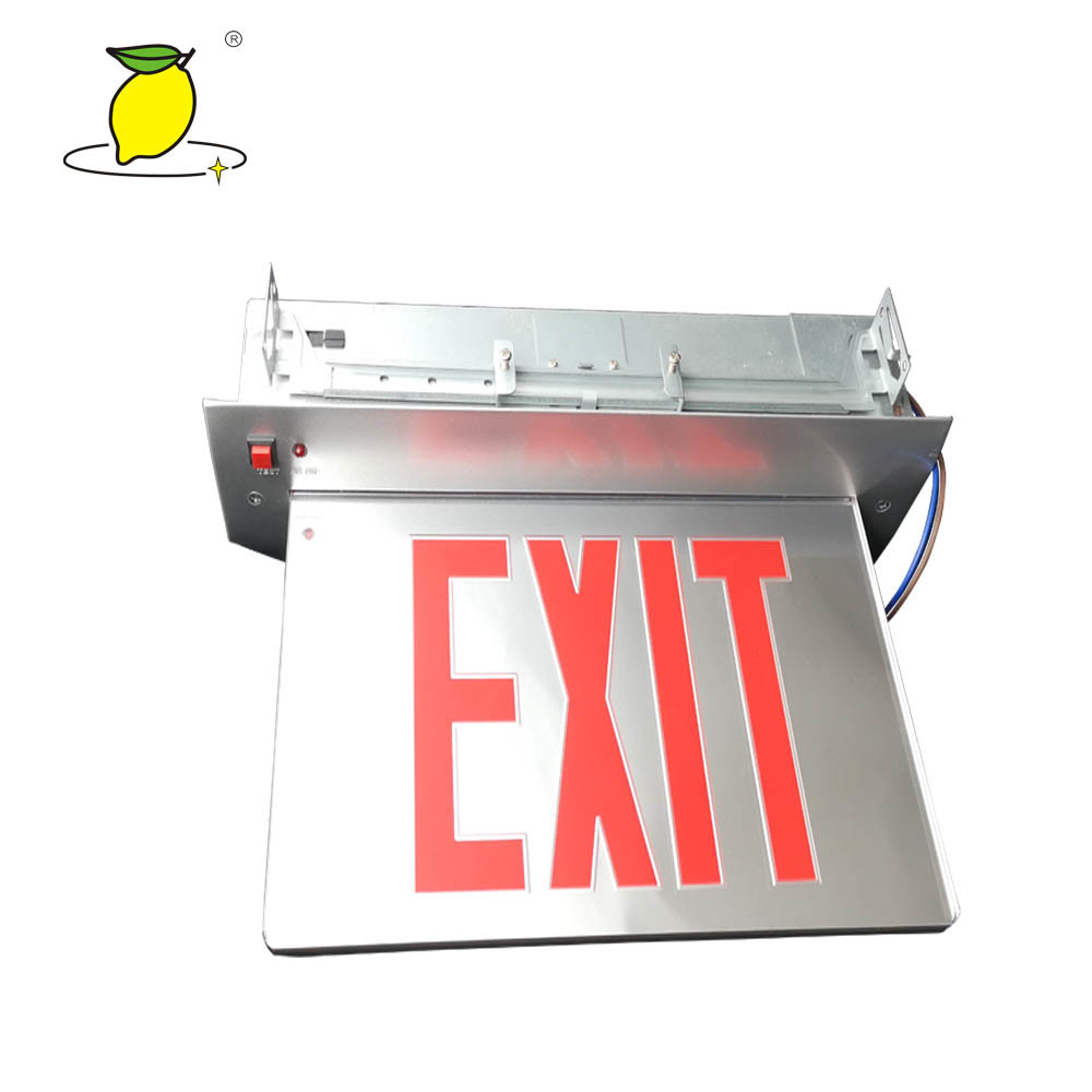 On sale Rechargeable LED Emergency Light Fire Emergency Exit sign led exit emergency sign