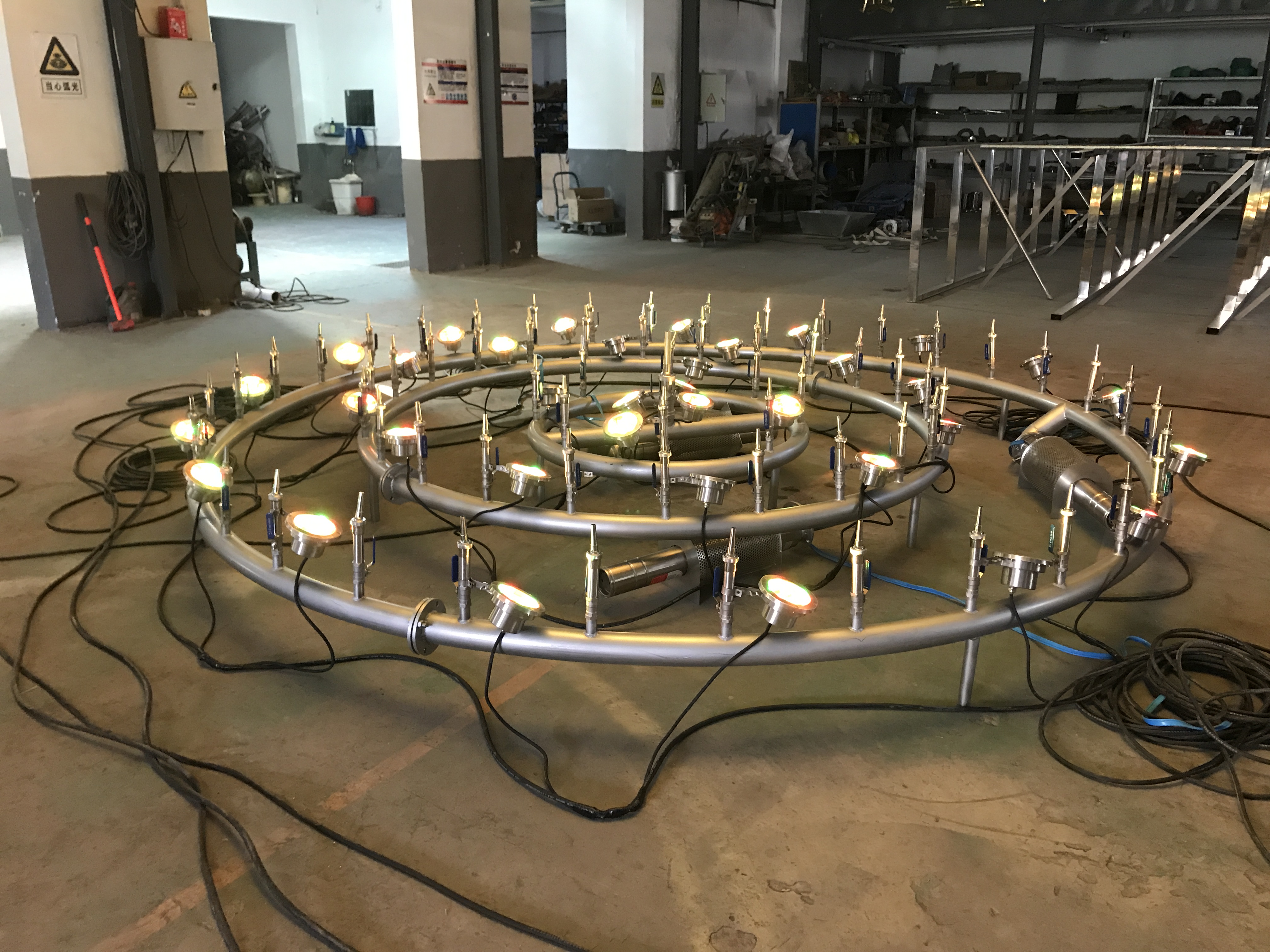 Stainless Steel Water Jumping Jet Fountain Outdoor Decorative Fountain