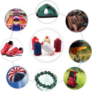 Multicolor 250g High Tenacity Bonded Polyester Sewing Thread Tex 70 100%