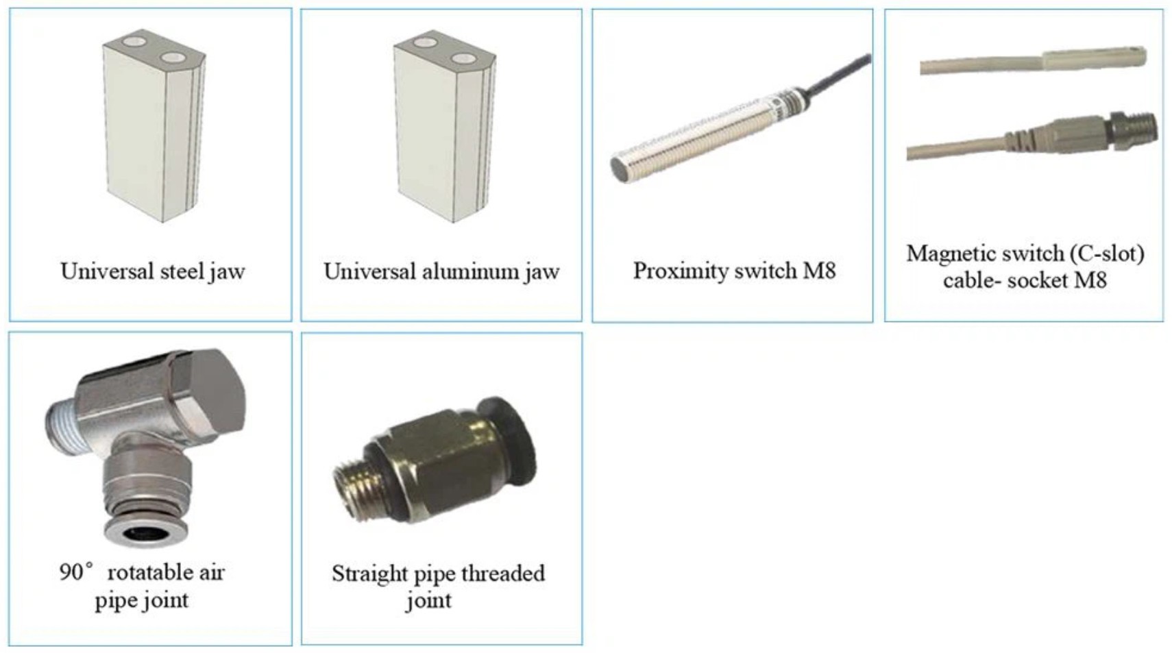 High Precision Parallel Jaw Gripper Eoat Grippers For Short Stroke