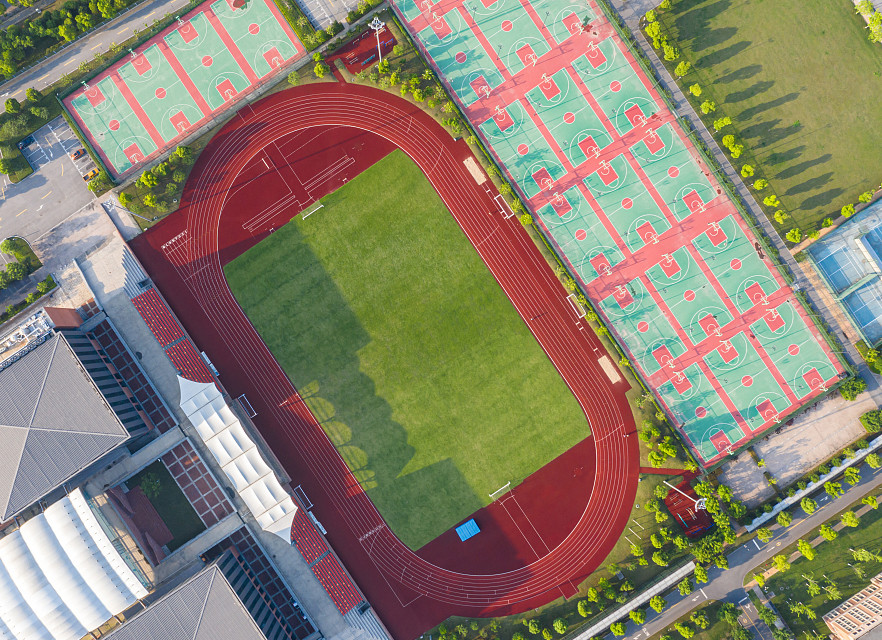 Good Color Fastness Jogging durable Sandwich System Running Track