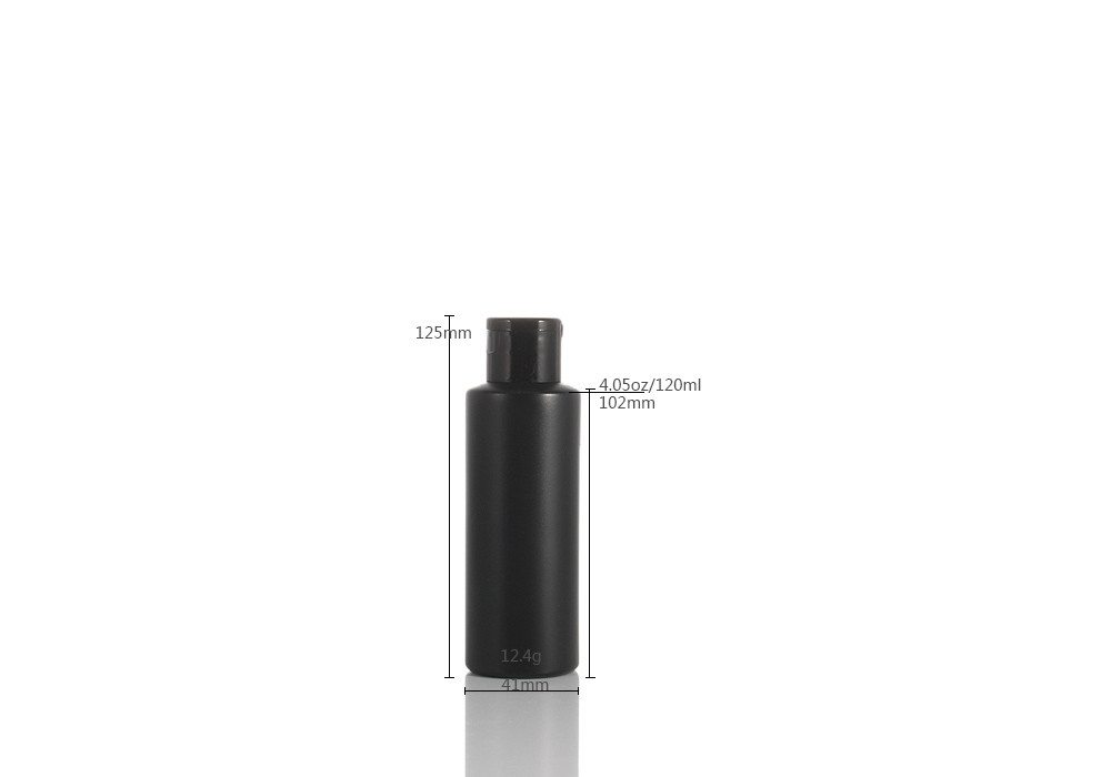 120ml Black Plastic Clamshell Bottle For Hairdressing Potion Sample