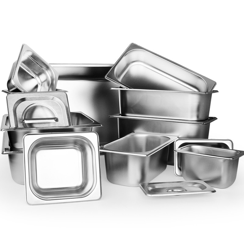 Food Grade Stainless Steel Cookware Sets Multipurpose 6 In Hotel Pan