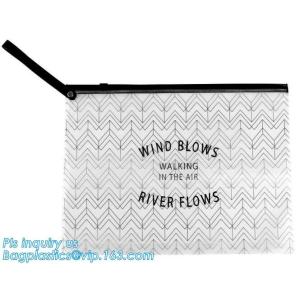 EVA zipper bag with zipper or slider for bra, slider zip lock black zip lock bag