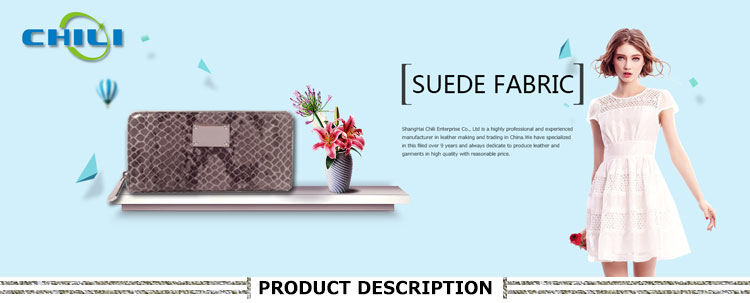 New Collection Faux Suede Furnishing Fabrics Leather