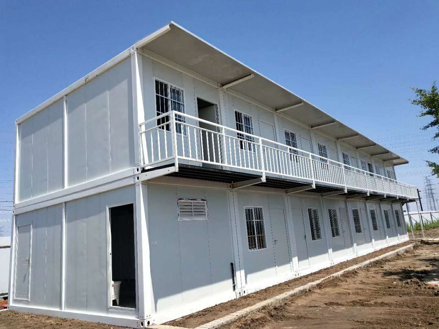 Steel Structure Container House 2 Storey Expandable Prefab Homes