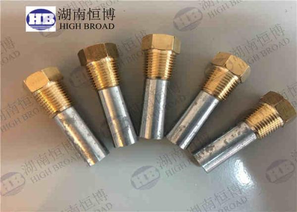 ASTM B418-95 Water Heater Anode Rod Complete Zinc Pencil Anode For Marine