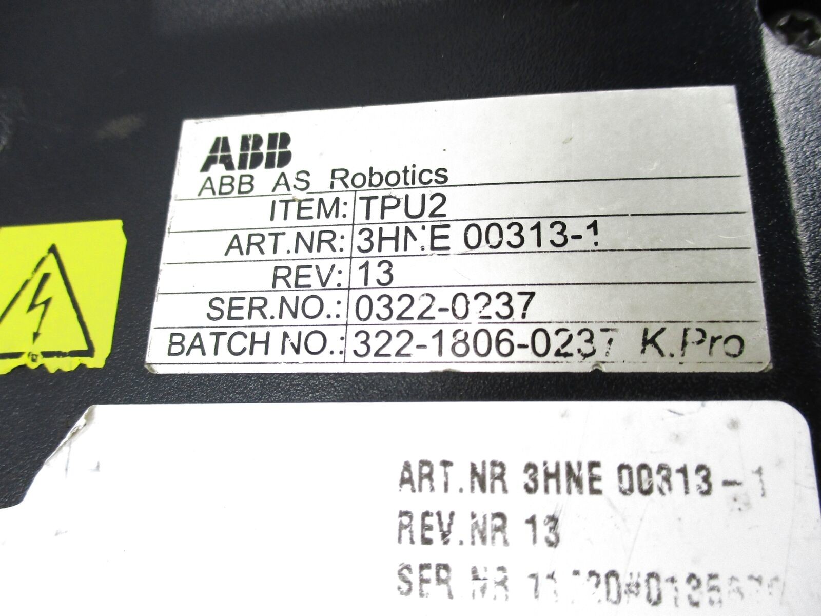 3HNE00313-1 S4C BACKLIGHT TPU2 33 FT CORD PROG.UNIT W/ BACKLIGHT UNIT FOR ABB IRB ROBOT,NEW ORIGINAL.