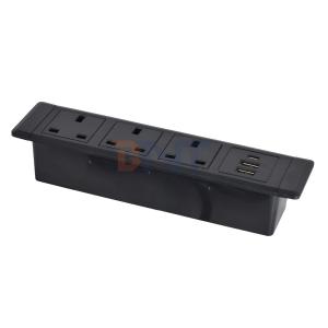 3UK Outlets Desktop Multifunctional Power Sockets with 3AC Electric Socket and 2