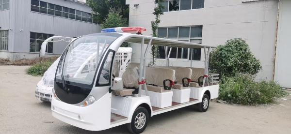 New 4+1 Four Row Seats Sightseeing Electric Steel Frame Vehicle with Luggage