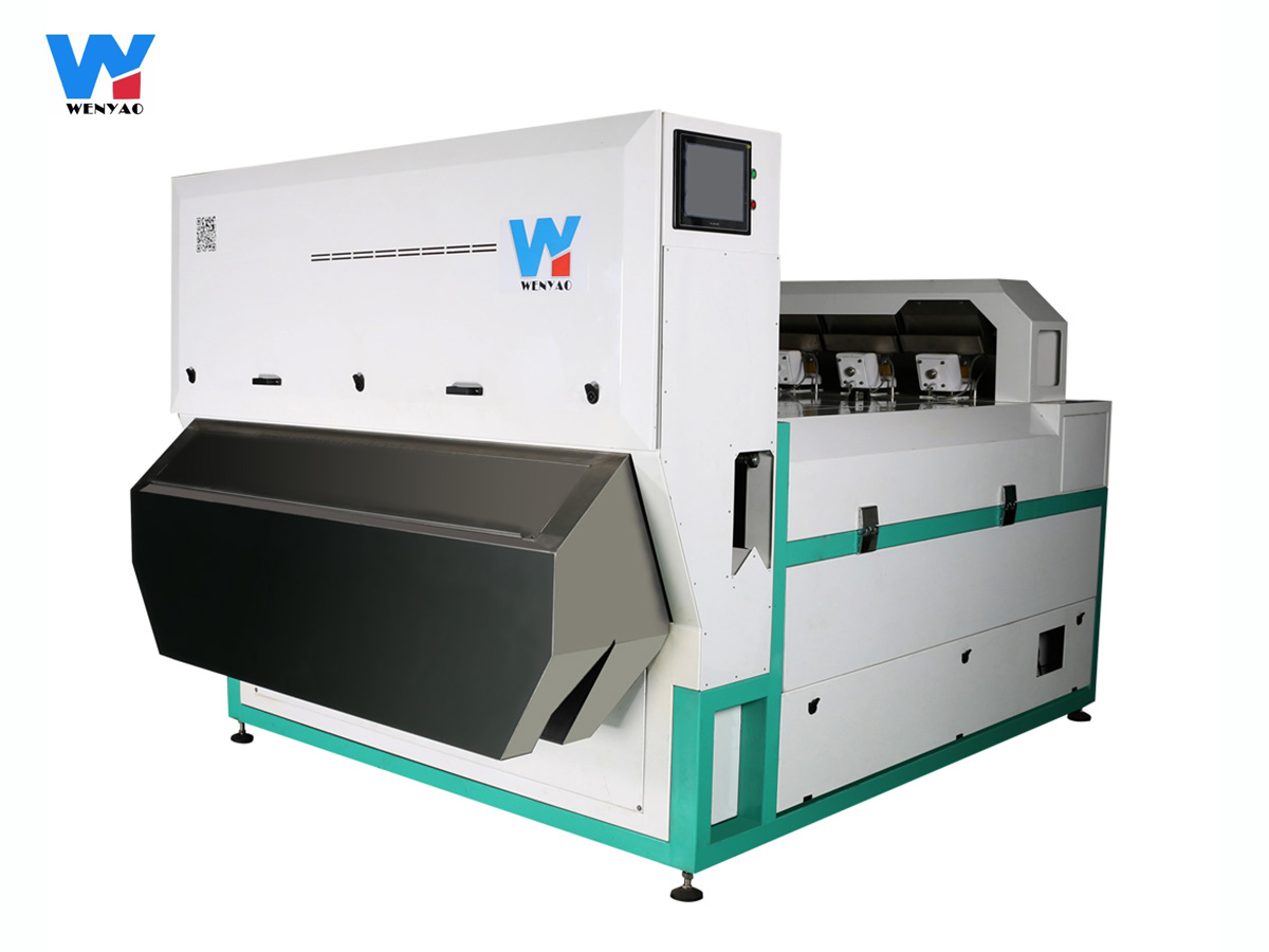 10 Chute Green Blue Brown White Glass Color Sorter Machine for Color Sorting with WiFi Remote