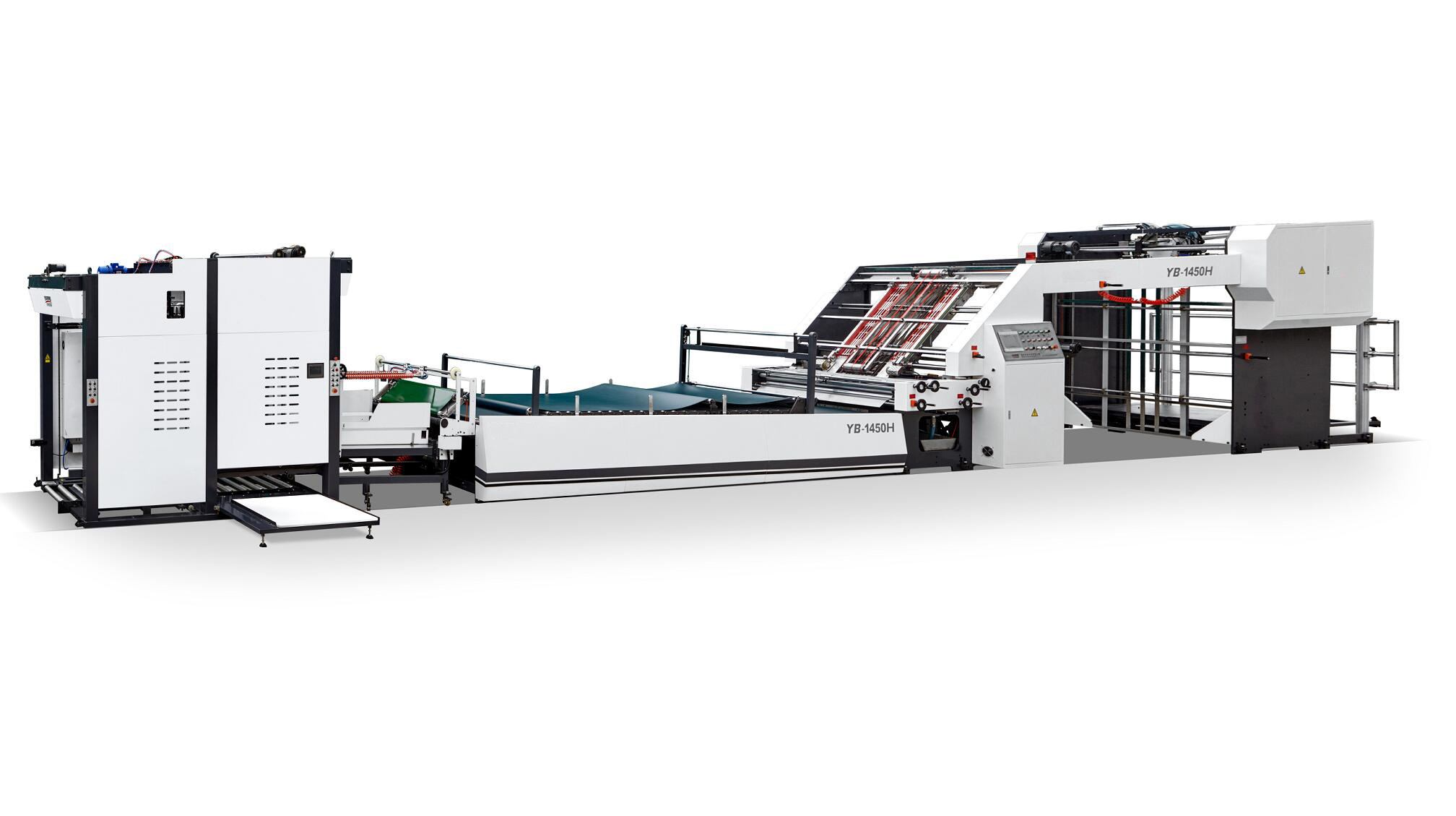  Full Servo Control Auto Flute Laminator Machine 30KW High Speed Stable Running Manufactures