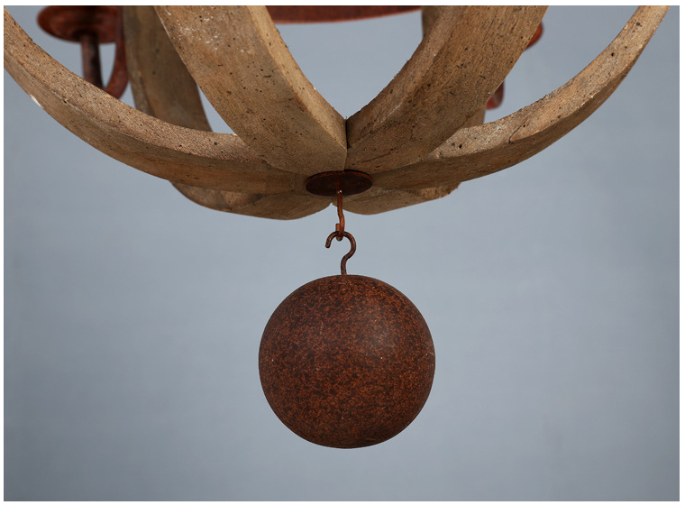 Vintage Wood Chandelier Farmhouse America Pendant Chandeliers Lighting(WH-CI-109)
