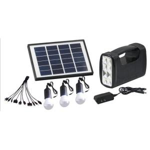  solar home lighting system with 3 LED bulbs for remote area, mobile charger , solar system with torch Manufactures