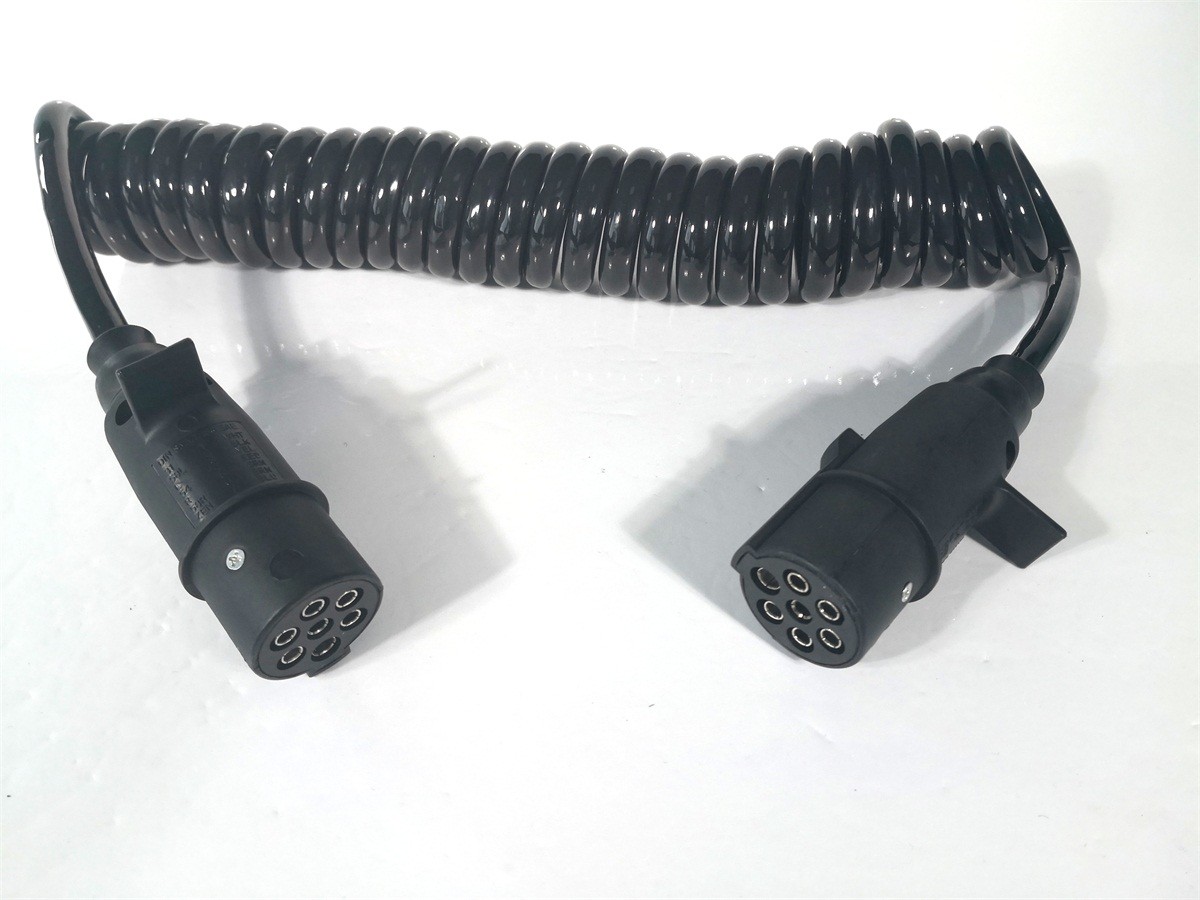 Automotive 24V Trailer Cable Nylon Plug High Tension RV Blade Molded
