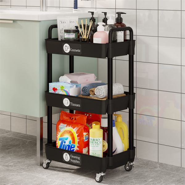 Multi-Layer Rotatable Fruit Vegetable Storage Rack Household Storage Holder Kitchen Organizer Floor Type
