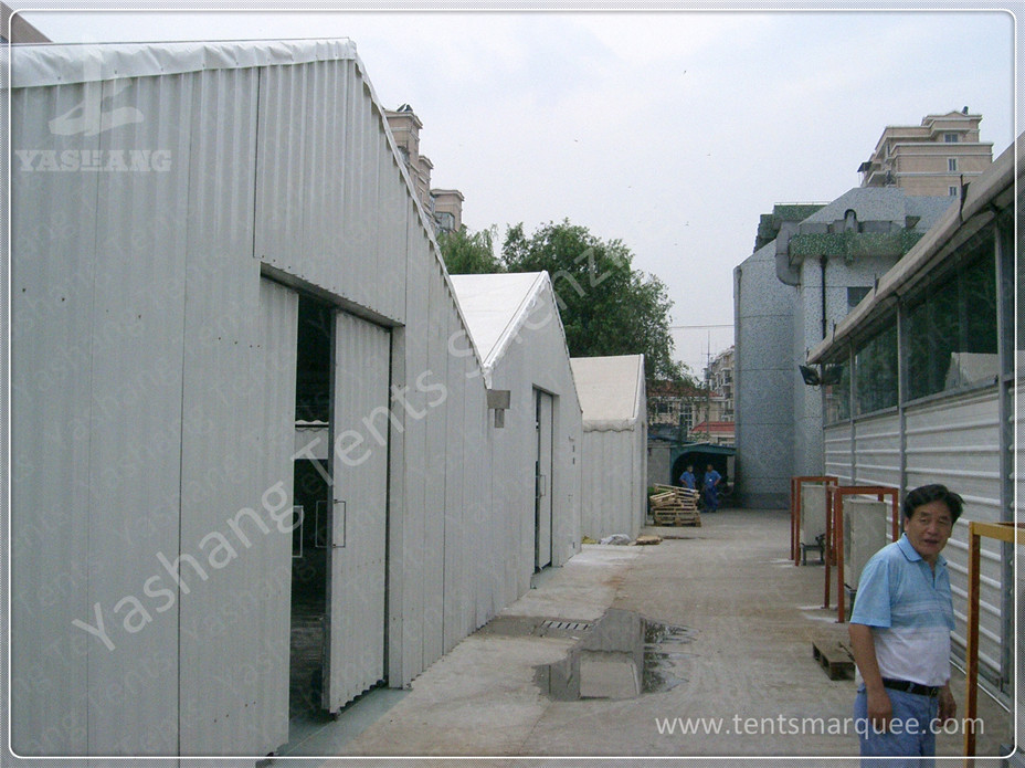 Sliding Gate Industrial Large Storage Tents , Temporary Tent Structures