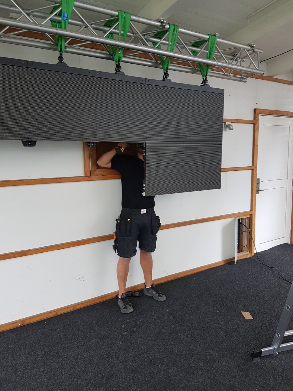256x256 Dots High Resolution LED Screen Meanwell Power Supply