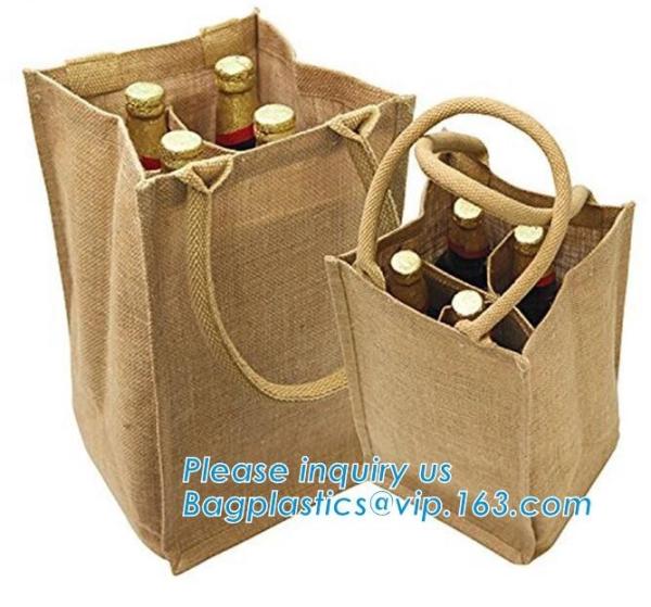 Profession eco-friendly portable waterproof jute bag with log,custom jute