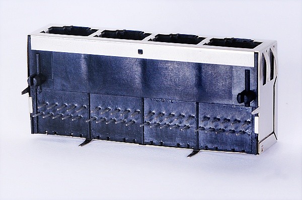  1000BaseT Single Port Multi-port RJ45 No LEDs Tab Down For Switches 0813-1X4T-43-F Manufactures