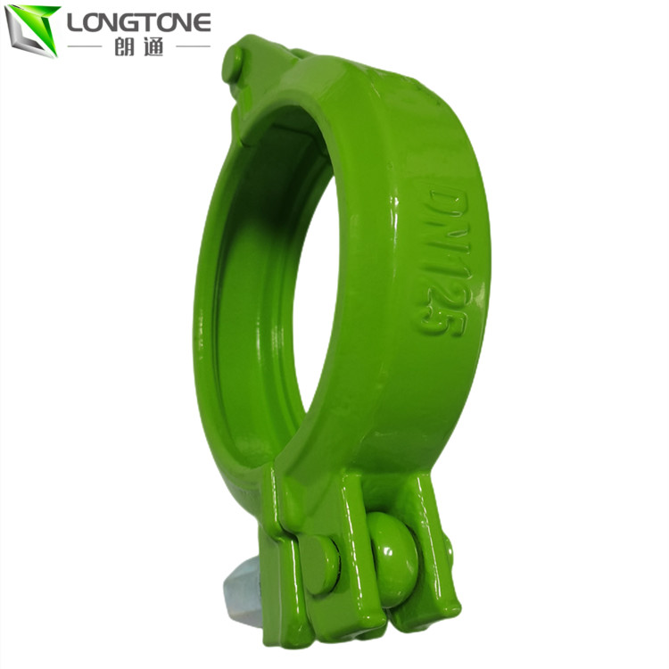 5INCH DN125 Concrete Pump Pipe Clamp Coupling Forged For Rubber Hose
