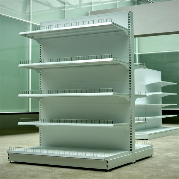 Metal Supermarket Display Racks with Eco-friendly Feature and Powder Coated