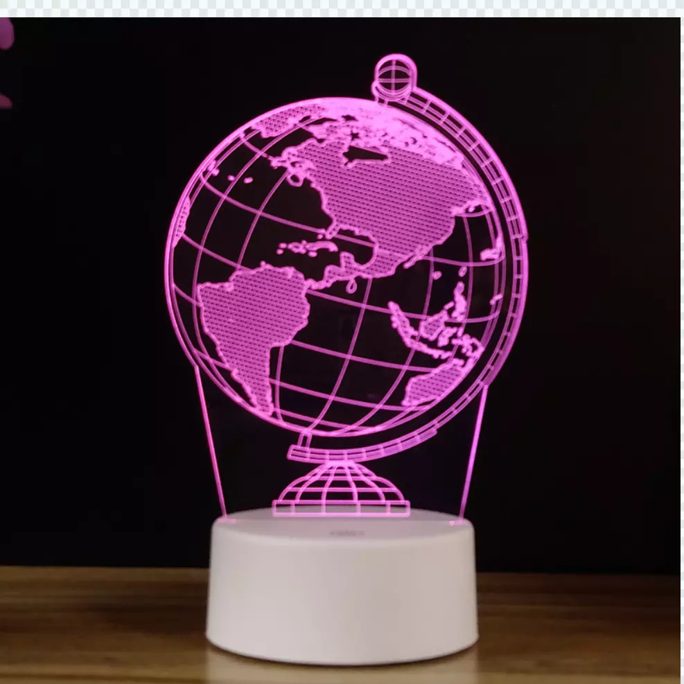 Changeable USB 188mm 3D Led Illusion Lamp 3d Illusion Decorative Lights