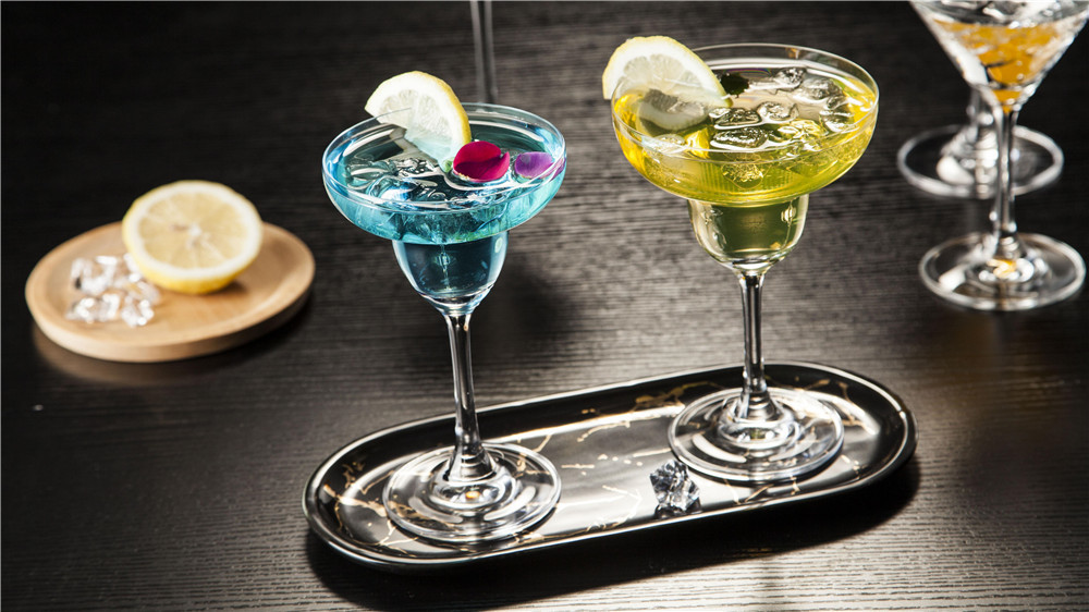 Crystal Cocktail Glass Stemless Margarita Glasses Tumbler For Bar