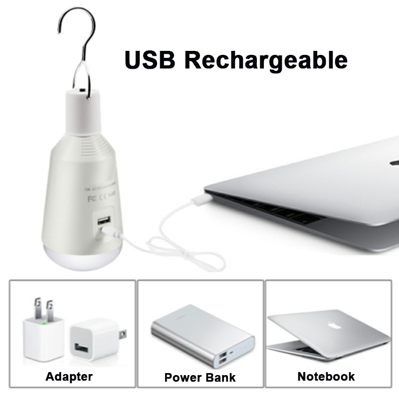 Outdoor LED Solar Bulb Portable Solar Lamp Moving Hanging Emergency Energy Saving Camping Tent Light Solar Lighting
