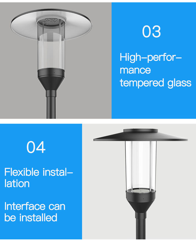 ENEC 60W 100W Post Top Urban LED Lights for Garden