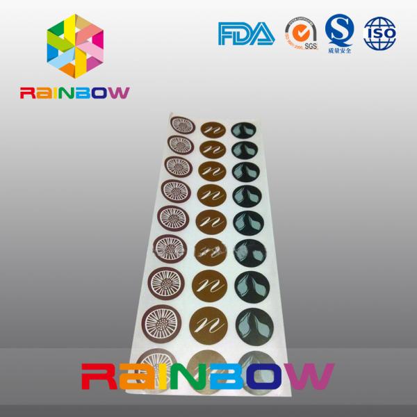 Custom Round Paper Shrink Sleeve Packaging , Adhesive Sticker Labels For