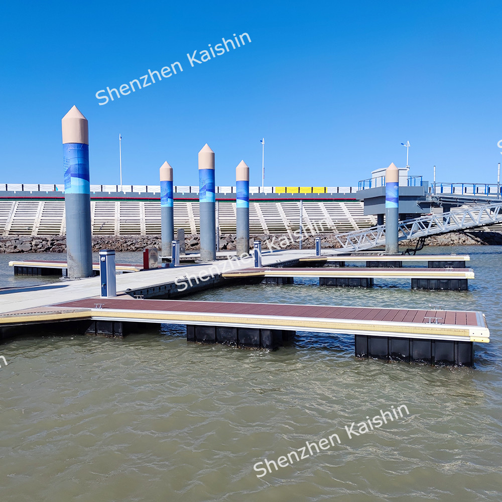 Marina Dock Aluminum Alloy 6061 T6 Floating Finger Walkway Pontoon Bridge With 15-20 Years Long-Lasting Lifespan