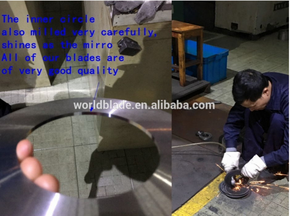 Customized 63 HRC SKD11 Cr12Mo1v1 Rotary Shear Blades