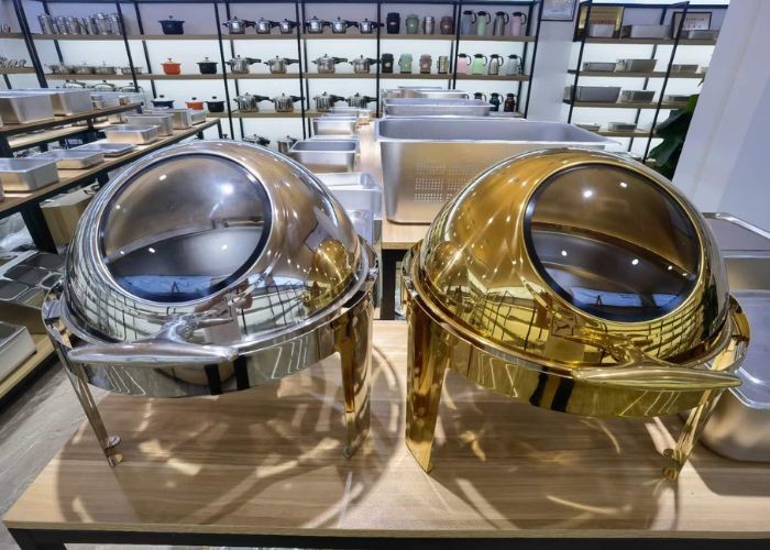 Stainless Steel Hotel Catering Warm Pot Steel Buffet Set Equipment Food Warmer