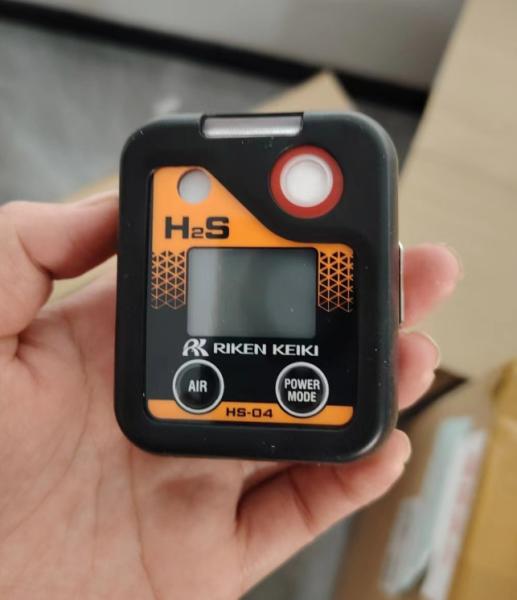 STOCK Riken Keiki Portable Gas Detector HS-04 H2S Detector Hydrogen Sulfide