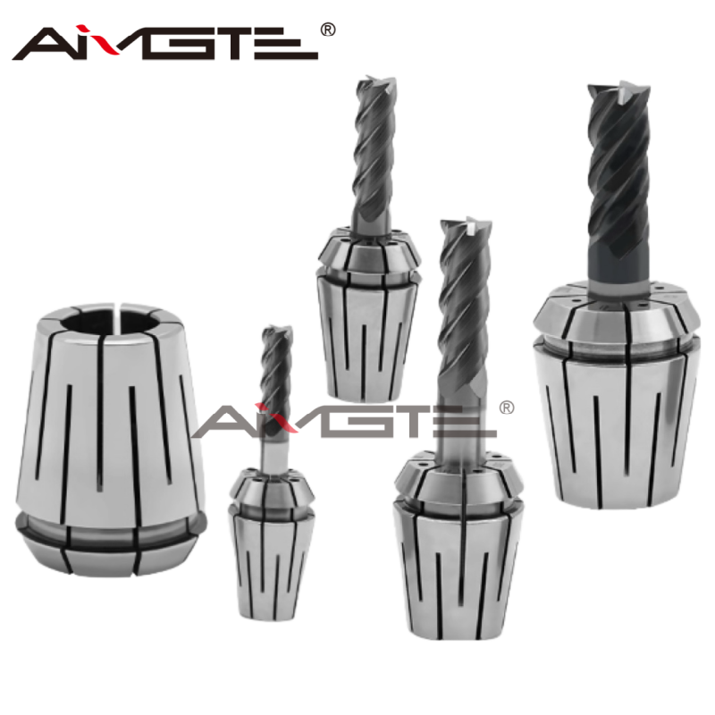  High-force ER Coolant Spring Collet CNC Milling Machine High-speed Collet Silver 65Mn ER Coolant Collet Manufactures