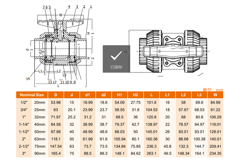 Antiwear Grey Double Union Valve , Multi Function CPVC Union Ball Valve