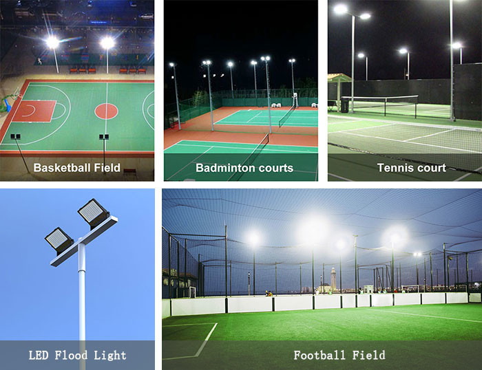 Outdoor led flood lights application 200W 240W