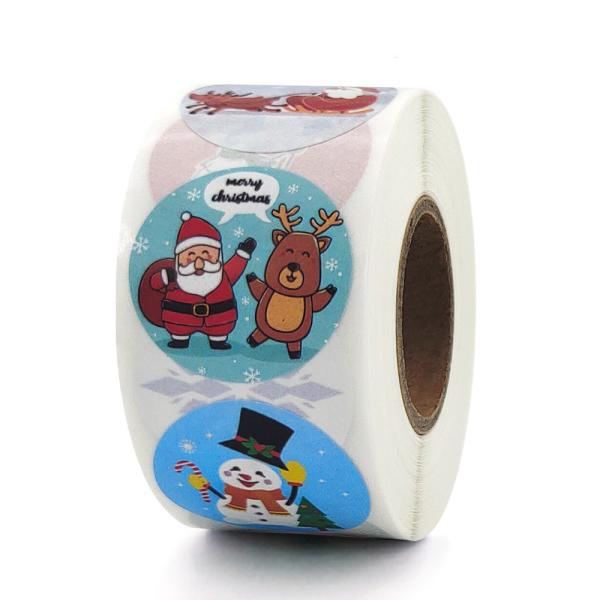 ISO9001 Eco Friendly Hot Glue Christmas Gift Tag Custom Paper Stickers,Elevate