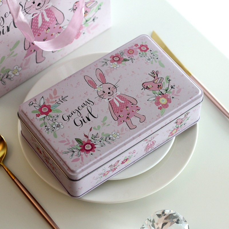 Ultraportable Wedding Printed Tin Boxes Multipurpose Rustproof