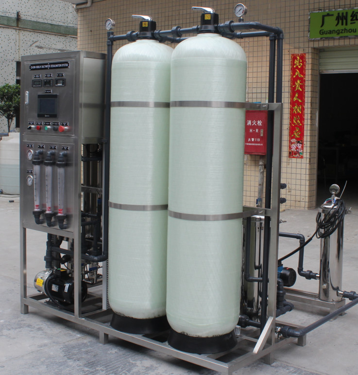 reverse osmosis machine for brackish water desalination treatment of 1000 liter per hour