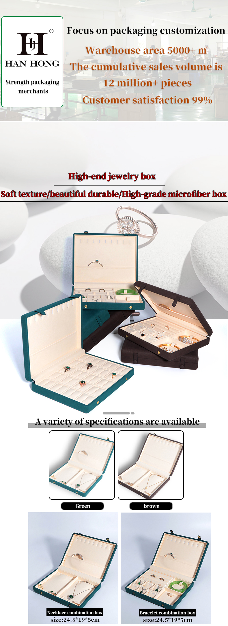 Leather Jewelry Box for Elegant and Secure Storage of Necklace Bracelet Earrings Set