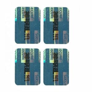 Document Laser Anti Counterfeiting Label Security Removable Adhesive Labels CE