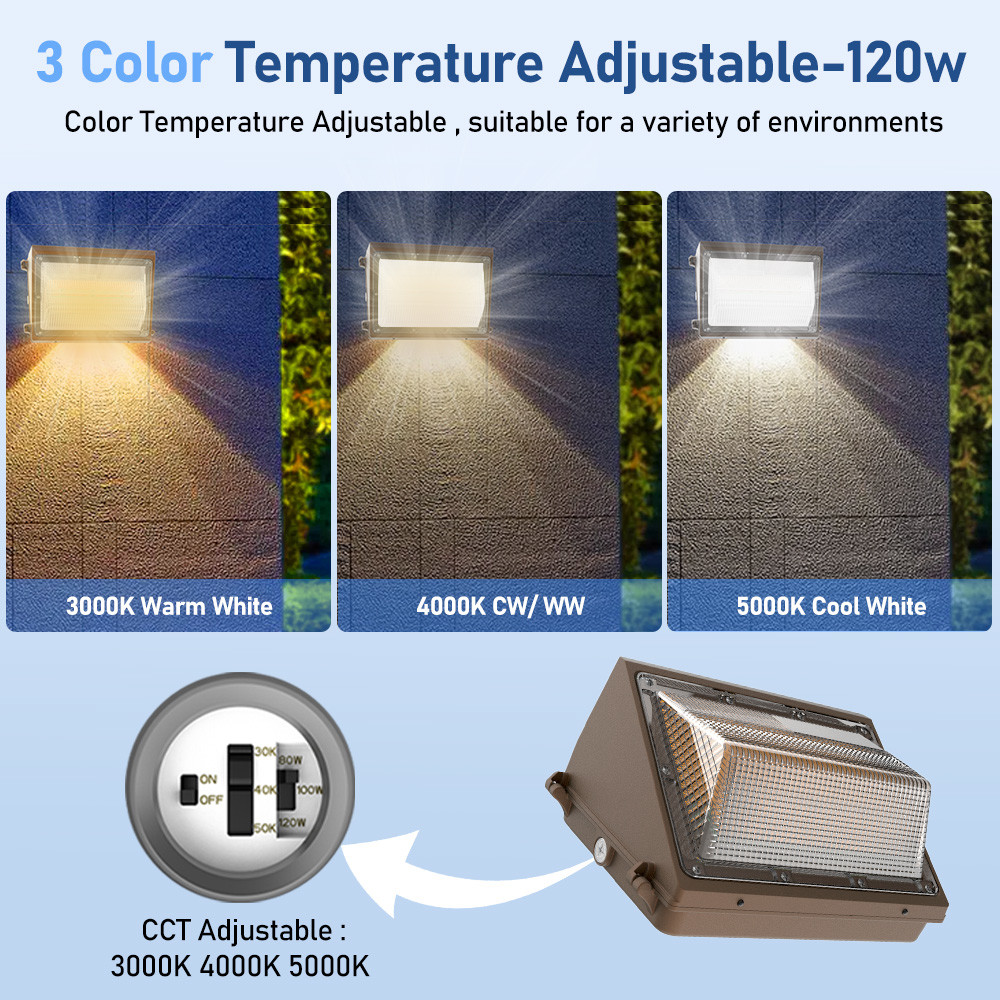 10400Lm 130Lm/W Outdoor Wall Lamp Light IP65 Industrial Style Wall Light