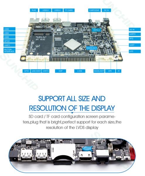 RK3288 Android Motherboard For Media Player/POS/Vending Machine/All In One