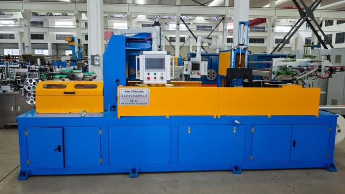 Customizable Cable Coiling Machine For PVC / PE / PP Film With 300rpm Rotation Speed