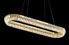 3000K To 6500K Three Ring Crystal Commercial Chandelier LED Source K9 Crystal