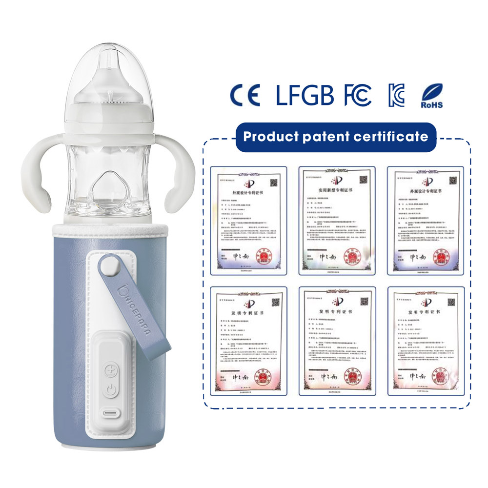 9v Portable USB Charging Digital Bottle Warmer electric Baby Milk Sleeve Cover 18w