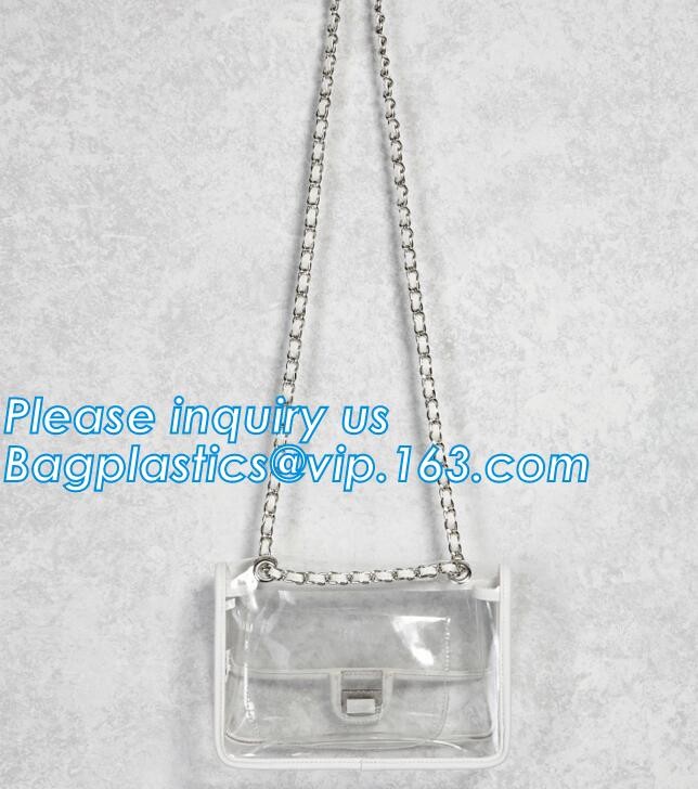 Promotional Biodegradable Shopping Bags Plastic Heat Seal Sewing Zipper Makeup