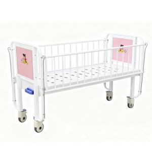 China Single-Crank Hospital Pediatric Bed With Adjustable Backrest And Full-Length Safety Rails on sale